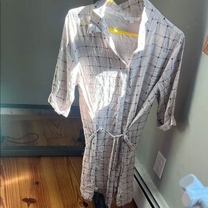 Victoria's Secret White Plaid Dress